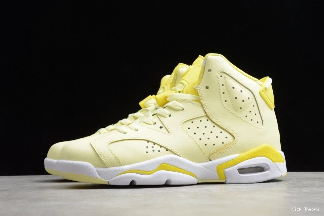 Kick Theory Yellow Jordan Retro 6 (GS) Dynamic 543390-800 Floral Air 0722